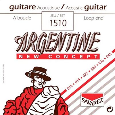 Savarez CUERDAS GUITARRA ACUSTICA (Argentine ) New Concept Extra Lite Lazo Standard Ten Savarez CUERDAS GUITARRA ACUSTICA (Argentine ) New Concept Extra Lite Lazo Standard Ten