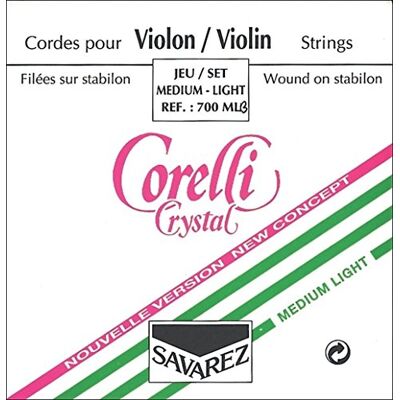 Corelli Cuerdas para violín Crystal E Steel con Loop Forte Corelli Cuerdas para violín Crystal E Steel con Loop Forte