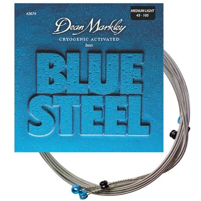 Dean Markley Juego de cuerdas para bajo de acero, 45 65 80 105 Dean Markley Juego de cuerdas para bajo de acero, 45 65 80 105