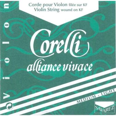Savarez Corelli Cuerdas para Violín Alliance La sintético entorchado aluminio Light 802ML Savarez Corelli Cuerdas para Violín Alliance La sintético entorchado aluminio Light 802ML