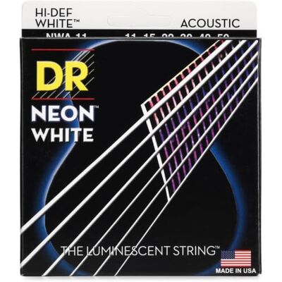 DR Strings DR NEON Un HiDef acústica Saite weiß DR Strings DR NEON Un HiDef acústica Saite weiß