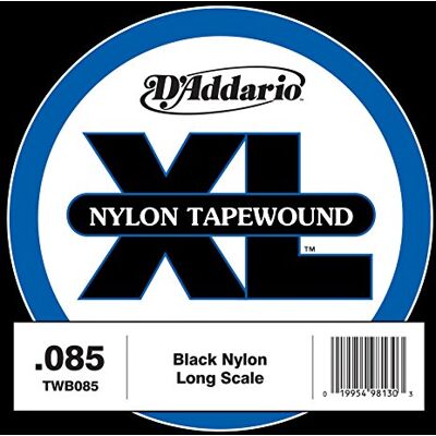 D'Addario S Nylon Tape Wound Bass Guitar Single String, .085 D'Addario S Nylon Tape Wound Bass Guitar Single String, .085