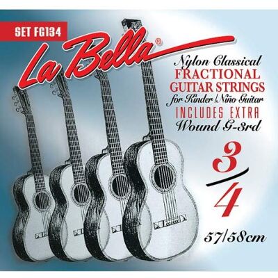 GEWA La Bella Classic Cuerdas 3/4 Tamaño GEWA La Bella Classic Cuerdas 3/4 Tamaño