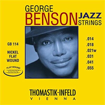 Thomastik-Infeld Thomastik GB114 juego de George Benson Flatwound calibre 14 Thomastik-Infeld Thomastik GB114 juego de George Benson Flatwound calibre 14