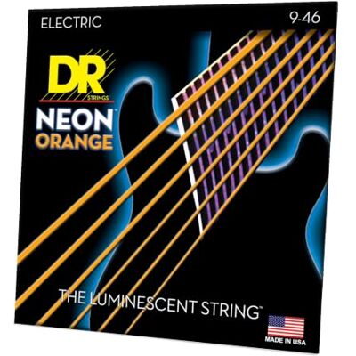 DR Strings DR NEON HiDef Orange Electric, lite-n-heavy DR Strings DR NEON HiDef Orange Electric, lite-n-heavy