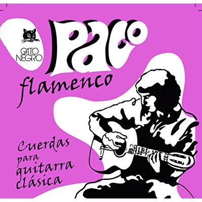 Gato Negro Juego de cuerdas guitarra flamenca paco Gato Negro Juego de cuerdas guitarra flamenca paco