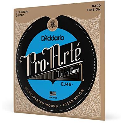 D'Addario Cuerdas Clásicas de Nailon Pro-Arte, Tensión Fuerte Las cuerdas clásicas de nailon Pro-Arte ofrecen tono cálido, entonación precisa, sensación uniforme y gran durabilidad. D'Addario Cuerdas Clásicas de Nailon Pro-Arte, Tensión Fuerte Las cuerdas clásicas de nailon Pro-Arte ofrecen tono cálido, entonación precisa, sensación uniforme y gran durabilidad.