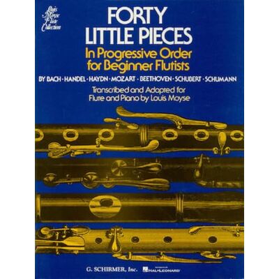 Various Moyse : forty little pieces in progressive order for beginner flutists flute traversiere: For Flute & Piano (Louis Moyse Flute Collection) Various Moyse : forty little pieces in progressive order for beginner flutists flute traversiere: For Flute & Piano (Louis Moyse Flute Collection)