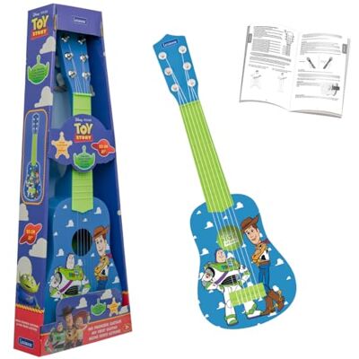 LEXIBOOK , Toy Story Woody, Buzz Mi Primera Guitarra, 6 Cuerdas de Nailon, 53 cm, guía incluida, Azul/Amarillo, LEXIBOOK , Toy Story Woody, Buzz Mi Primera Guitarra, 6 Cuerdas de Nailon, 53 cm, guía incluida, Azul/Amarillo,