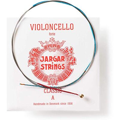 Jargar Classic A acero inoxidable Juego de 4 cuerdas Cuerda de cello Forte Calibres de cuerdas/Tensión 0,76mm/18,5kp/40.7lbs Jargar Classic A acero inoxidable Juego de 4 cuerdas Cuerda de cello Forte Calibres de cuerdas/Tensión 0,76mm/18,5kp/40.7lbs