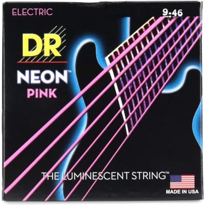 DR Strings Dr Neon NPE- 9 E/46 HiDef Heavy String Lite rosa DR Strings Dr Neon NPE- 9 E/46 HiDef Heavy String Lite rosa