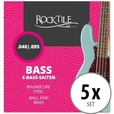 ROCKTILE Juego De 5 Cuerdas Para Bajo Eléctrico ROCKTILE Juego De 5 Cuerdas Para Bajo Eléctrico