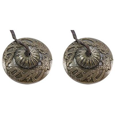 Terré zimbel Dragón M de la India Bronce Fundido con diseño de dragón pequeño y claro 6,5 cm Percussion idiófono mano zimbel dedos zimbel Esoterismo Terré zimbel Dragón M de la India Bronce Fundido con diseño de dragón pequeño y claro 6,5 cm Percussion idiófono mano zimbel dedos zimbel Esoterismo