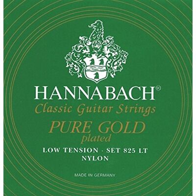 Hannabach Cuerdas para guitarra clásica, Serie 825 Tension Bajo Dorado Especial Juego 3 cuerdas graves (Re4+La5+Mi6) Hannabach Cuerdas para guitarra clásica, Serie 825 Tension Bajo Dorado Especial Juego 3 cuerdas graves (Re4+La5+Mi6)