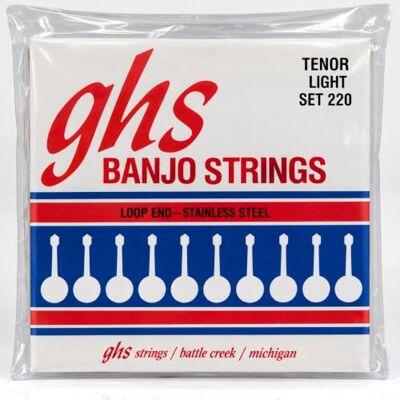 GHS Strings GHS 220 Tenor Banjo Acero Inoxidable suave (lazo) GHS Strings GHS 220 Tenor Banjo Acero Inoxidable suave (lazo)
