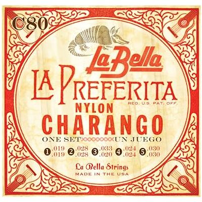 La Bella Juego de cuerdas de nailon para charango, 10 unidades La Bella Juego de cuerdas de nailon para charango, 10 unidades