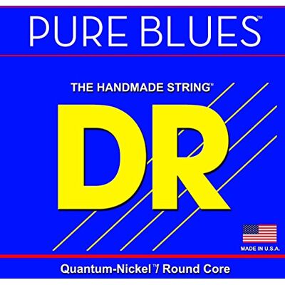 DR Strings Dr cuerdas tamaño mediano 5 cuerdas de graves Pure Blues (45, 65, 85, 105, 125) pb545 DR Strings Dr cuerdas tamaño mediano 5 cuerdas de graves Pure Blues (45, 65, 85, 105, 125) pb545