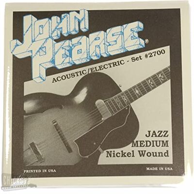 John Pearse John Pearl 2700 Cuerdas eléctricas de níquel (12 a 52 jazz, tamaño mediano) John Pearse John Pearl 2700 Cuerdas eléctricas de níquel (12 a 52 jazz, tamaño mediano)