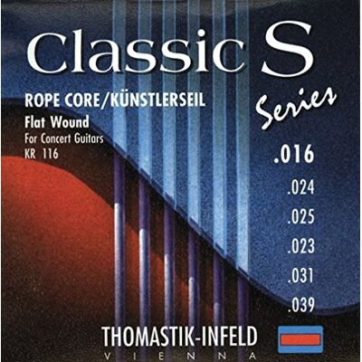 Thomastik-Infeld Flat Wound chitarra classica KN24 corda SI Classic S calibro .024 Thomastik-Infeld Flat Wound chitarra classica KN24 corda SI Classic S calibro .024