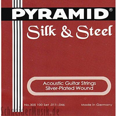 Pyramid Acoustic"Silk and Steel" Silver Plated Set Pyramid Acoustic"Silk and Steel" Silver Plated Set