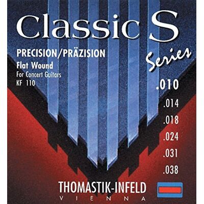 Thomastik-Infeld Thomastik Cuerda La5 .031fw alambre plano niquelado sobre alma de acero para Guitarra Clásica Classic S Series juego KF110 Thomastik-Infeld Thomastik Cuerda La5 .031fw alambre plano niquelado sobre alma de acero para Guitarra Clásica Classic S Series juego KF110