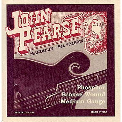 John Pearse Juego de cuerdas para mandolina John Pearse Juego de cuerdas para mandolina