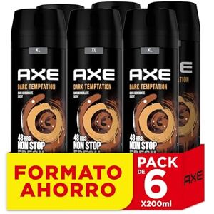 AXE Desodorante para Hombre Bodyspray Dark Temptation 200ml Pack de 6 AXE Desodorante para Hombre Bodyspray Dark Temptation 200ml Pack de 6