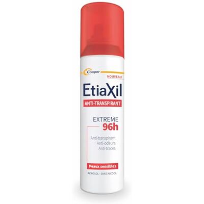 Etiaxil Antitranspirante Aerosol Extremo 96h – Libre de alcohol – Protección potente contra el sudor y los olores – Piel sensible – Dermatológicamente – Antimanchas – 150 ml Etiaxil Antitranspirante Aerosol Extremo 96h – Libre de alcohol – Protección potente contra el sudor y los olores – Piel sensible – Dermatológicamente – Antimanchas – 150 ml