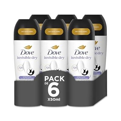 Dove Advanced Care Desodorante Roll-On Invisible Dry Protección 72 horas desodorante antitranspirante 50ml x6 Dove Advanced Care Desodorante Roll-On Invisible Dry Protección 72 horas desodorante antitranspirante 50ml x6