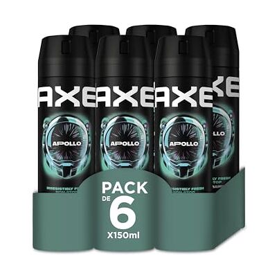 AXE Desodorante Bodyspray Apollo 150ml, pack de 6 unidades AXE Desodorante Bodyspray Apollo 150ml, pack de 6 unidades