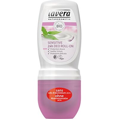 lavera Desodorante Roll-On Sensitive 4 Recipientes de 50 ml Total: 200 ml lavera Desodorante Roll-On Sensitive 4 Recipientes de 50 ml Total: 200 ml