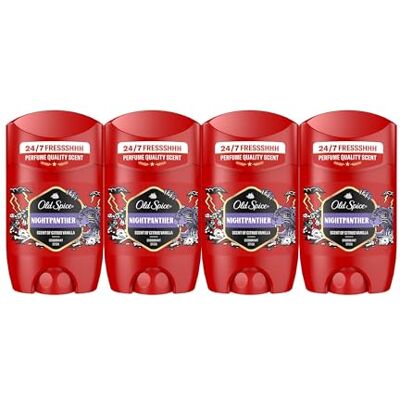 Old Spice Night Panther Desodorante En Barra Para Hombres 4x50ml, Fresco 24 Horas, Todos Los Días Con Uso Diario, Perfume Duradero, Fragancia Excepcional, Protección Contra El Mal Olor Old Spice Night Panther Desodorante En Barra Para Hombres 4x50ml, Fresco 24 Horas, Todos Los Días Con Uso Diario, Perfume Duradero, Fragancia Excepcional, Protección Contra El Mal Olor