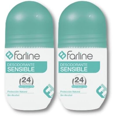 Farline Desodorante roll on sensible pack 2x50 ml Farline Desodorante roll on sensible pack 2x50 ml