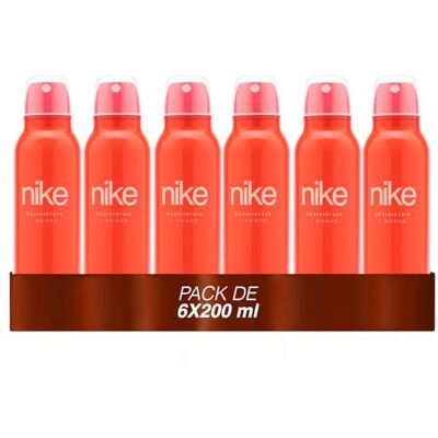 Nike Coral Crush Pack de 6 x 200 ml, Desodorante Mujer Spray, Desodorante Antimanchas para Todo Tipo de Piel, 0% Sales de Aluminio, de Larga Duración, Fragancia Floral Afrutada Nike Coral Crush Pack de 6 x 200 ml, Desodorante Mujer Spray, Desodorante Antimanchas para Todo Tipo de Piel, 0% Sales de Aluminio, de Larga Duración, Fragancia Floral Afrutada