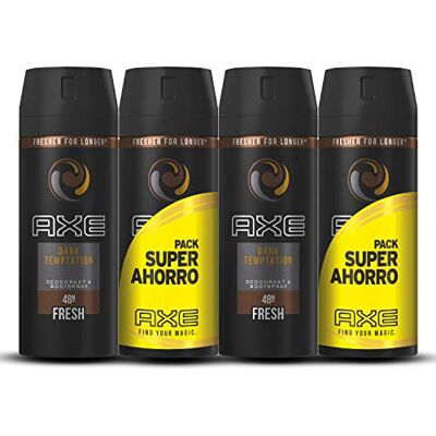 AXE Dark Temptation Pack Duplo Ahorro 2 Paquetes de 2 x 150 ml (Total: 600 ml) AXE Dark Temptation Pack Duplo Ahorro 2 Paquetes de 2 x 150 ml (Total: 600 ml)