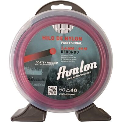 Avalon - Nylon universal - 2,4 mm - 44 m - Hilo de desbrozadora Avalon - Nylon universal - 2,4 mm - 44 m - Hilo de desbrozadora