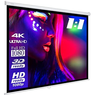 ESMART Economy EXR Pantalla Manual, Ancho Total 197 cm, Tela: Blanca Área de proyección 180 × 180 cm, formato 1:1, tela blanca para cine en casa y presentaciones, extracción manual ESMART Economy EXR Pantalla Manual, Ancho Total 197 cm, Tela: Blanca Área de proyección 180 × 180 cm, formato 1:1, tela blanca para cine en casa y presentaciones, extracción manual