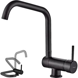 Ibergrif M22106B Grifo de Cocina - Latón, Negro, Roscado Plegable Ibergrif M22106B Grifo de Cocina - Latón, Negro, Roscado Plegable