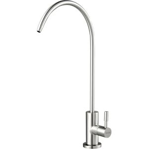 VEVOR Grifo de Acero Inoxidable para Agua Potable sin Plomo, con Válvula de Latón Macizo, Grifo de Arco Alto con Filtro para Fregadero de Cocina, Cafetería, Níquel Cepillado, 370 x 175 x 28 mm VEVOR Grifo de Acero Inoxidable para Agua Potable sin Plomo, con Válvula de Latón Macizo, Grifo de Arco Alto con Filtro para Fregadero de Cocina, Cafetería, Níquel Cepillado, 370 x 175 x 28 mm