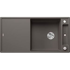 Blanco AXIA III XL 6 S Fregadero de granito de color gris silcán, tipo de montaje: instalación desde arriba, reversible, con tabla de cortar madera, para armarios inferiores de 60 cm de ancho, tabla Blanco AXIA III XL 6 S Fregadero de granito de color gris silcán, tipo de montaje: instalación desde arriba, reversible, con tabla de cortar madera, para armarios inferiores de 60 cm de ancho, tabla