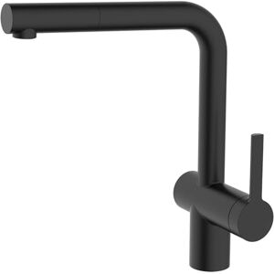 Alveus Grifo de cocina orientable y extensible – Grifo resistente a la presión con función de arranque en frío, negro mate Alveus Grifo de cocina orientable y extensible – Grifo resistente a la presión con función de arranque en frío, negro mate