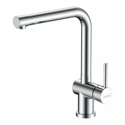 Cata Grifo De Cocina CSA CROMO/D Monomando Caño Bajo Giratorio 360º Acero Inoxidable Aireador Anticalcáreo Cartucho Cerámico Apertura En Frío Reductor Caudal 5L Conexión Flexible Acabado Inox Cata Grifo De Cocina CSA CROMO/D Monomando Caño Bajo Giratorio 360º Acero Inoxidable Aireador Anticalcáreo Cartucho Cerámico Apertura En Frío Reductor Caudal 5L Conexión Flexible Acabado Inox