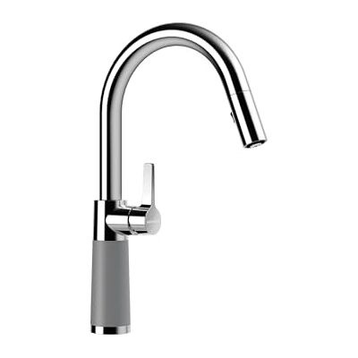 Schock Grifo de cocina SC-520 Croma – Grifo de alta presión CRISTALITE con manguera extensible y conexiones estándar Schock Grifo de cocina SC-520 Croma – Grifo de alta presión CRISTALITE con manguera extensible y conexiones estándar