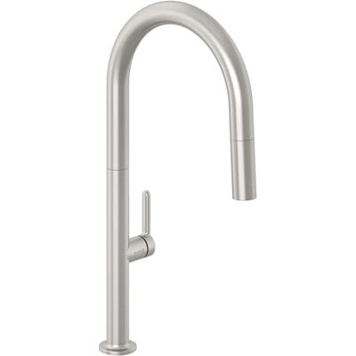 Kludi Grifo de cocina Aurea (acero inoxidable cepillado) – 360 grados giratorio – Grifo monomando para fregadero con manguera extensible y alcachofa con botón de conmutación, 2 modos, grifo de cocina Kludi Grifo de cocina Aurea (acero inoxidable cepillado) – 360 grados giratorio – Grifo monomando para fregadero con manguera extensible y alcachofa con botón de conmutación, 2 modos, grifo de cocina