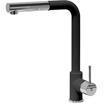 Plados Grifo mezclador de cocina, negro mate Plados Grifo mezclador de cocina, negro mate