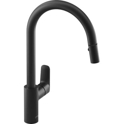 Jacob Delafon Grifo cocina fregadero monomando extraíble 2 Funciones Cuello de cisne orientable 360º Ahorro agua y energía Latón Incluye flexibles Caño Alto (Negro Mate) Jacob Delafon Grifo cocina fregadero monomando extraíble 2 Funciones Cuello de cisne orientable 360º Ahorro agua y energía Latón Incluye flexibles Caño Alto (Negro Mate)