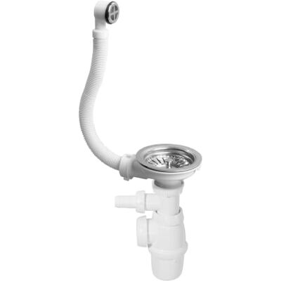 Wirquin Kit de desagüe para fregadero (1 bandeja de 90 mm, con canasta de 90 mm) Wirquin Kit de desagüe para fregadero (1 bandeja de 90 mm, con canasta de 90 mm)