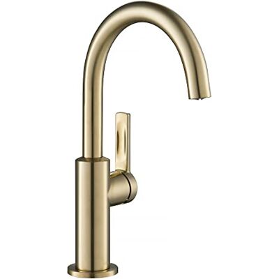 Kraus Oletto Grifo de barra de cocina de una sola manija, 12 pulgadas, bronce champán antiguo Kraus Oletto Grifo de barra de cocina de una sola manija, 12 pulgadas, bronce champán antiguo