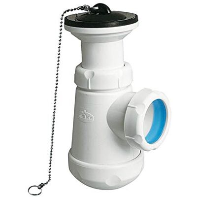 Jimten Jimtem 004036 Sifon Lavabo-Bide S-84, Botella Corto Extensible, 1 1/4 X 63, Blanco Jimten Jimtem 004036 Sifon Lavabo-Bide S-84, Botella Corto Extensible, 1 1/4 X 63, Blanco