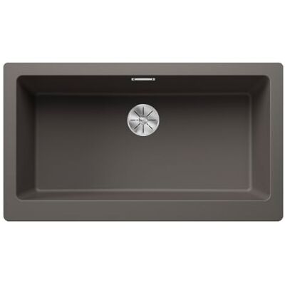 Blanco VINTERA XL 9-U Fregadero de granito de color gris silcán, tipo de montaje: bajo encimera, para armarios inferiores de 90 cm de ancho, sin mando a distancia, desagüe con tubo ahorro, 89,6 x 51 x Blanco VINTERA XL 9-U Fregadero de granito de color gris silcán, tipo de montaje: bajo encimera, para armarios inferiores de 90 cm de ancho, sin mando a distancia, desagüe con tubo ahorro, 89,6 x 51 x
